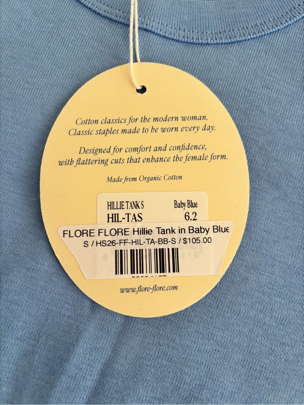 FLORE FLORE Hillie Tank - Baby Blue - Picture 4 of 6